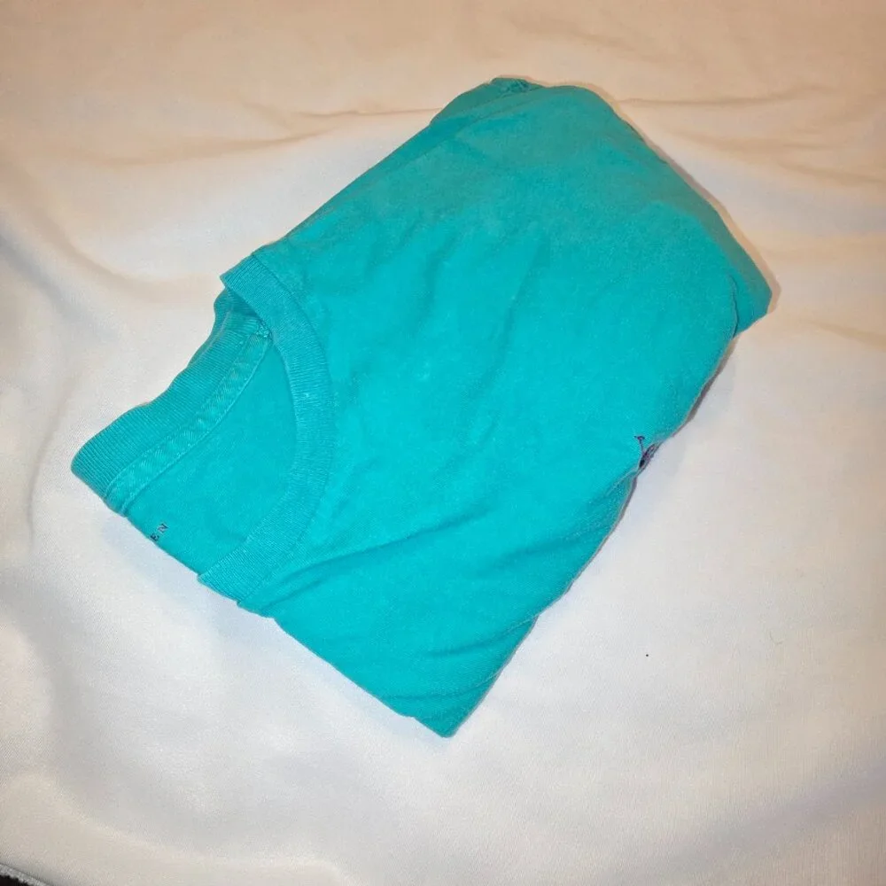 Polo Ralph Lauren Teal Tee Shirt Mens Large Embroidered Logo